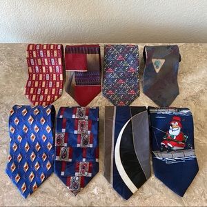Bundle of 8 Men’s Vintage Ties